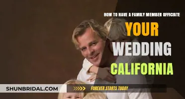 California Wedding Guide: Family Member as Your Officiant