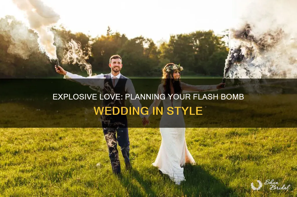 how to have a flash bomb wedding