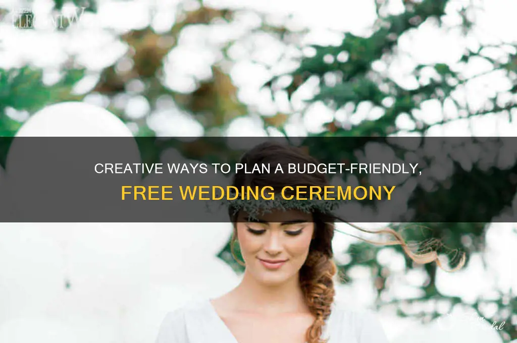 how to have a free wedding ceremony