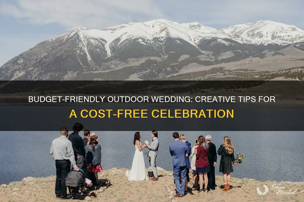 how to have a free wedding outside