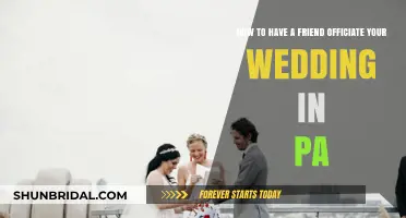 PA Wedding Officiant Guide: Having a Friend Marry You Legally