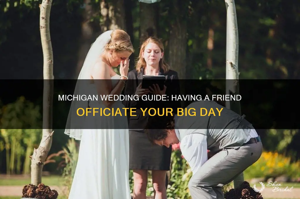 how to have a friend officiate your wedding michigan