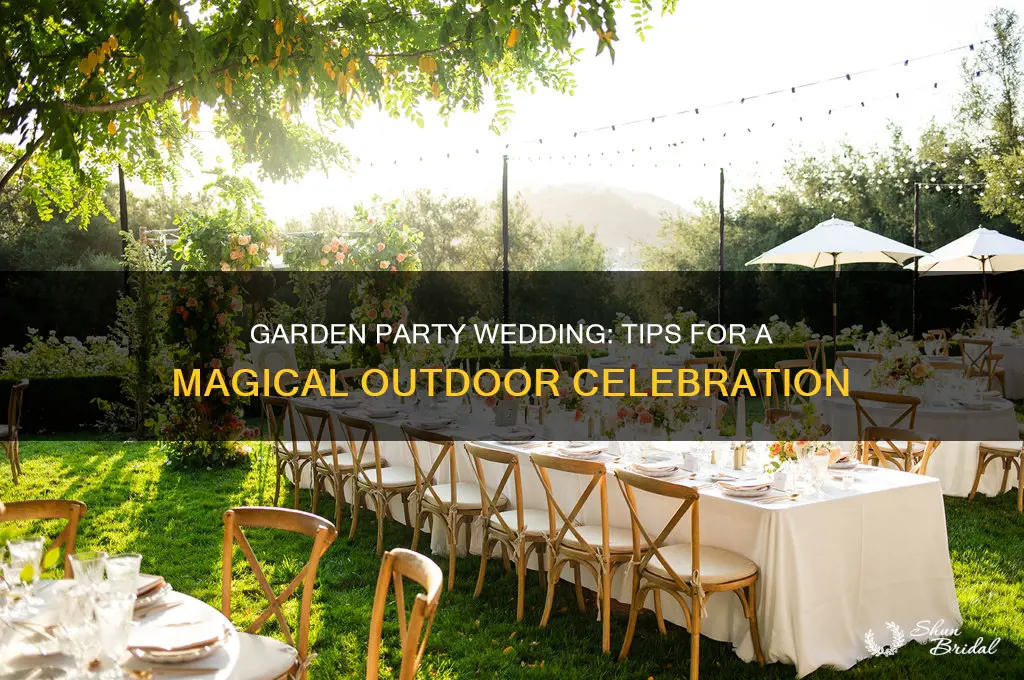 how to have a garden party wedding