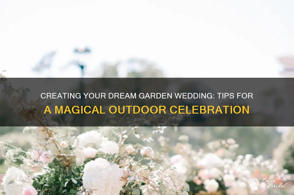 how to have a garden wedding