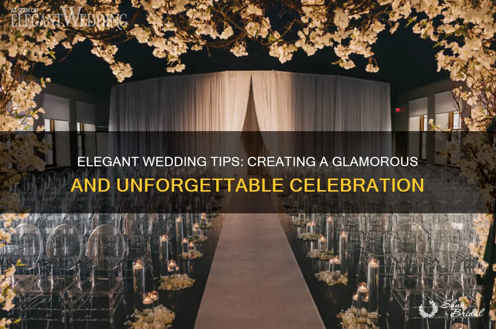 how to have a glamorous wedding