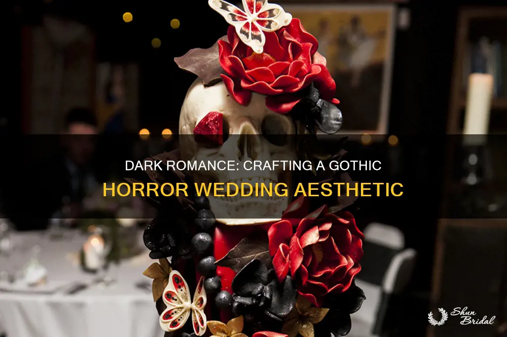 how to have a gothic horror wedding