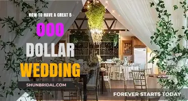 Budget-Friendly Bliss: Planning a Stunning $5,000 Wedding Celebration