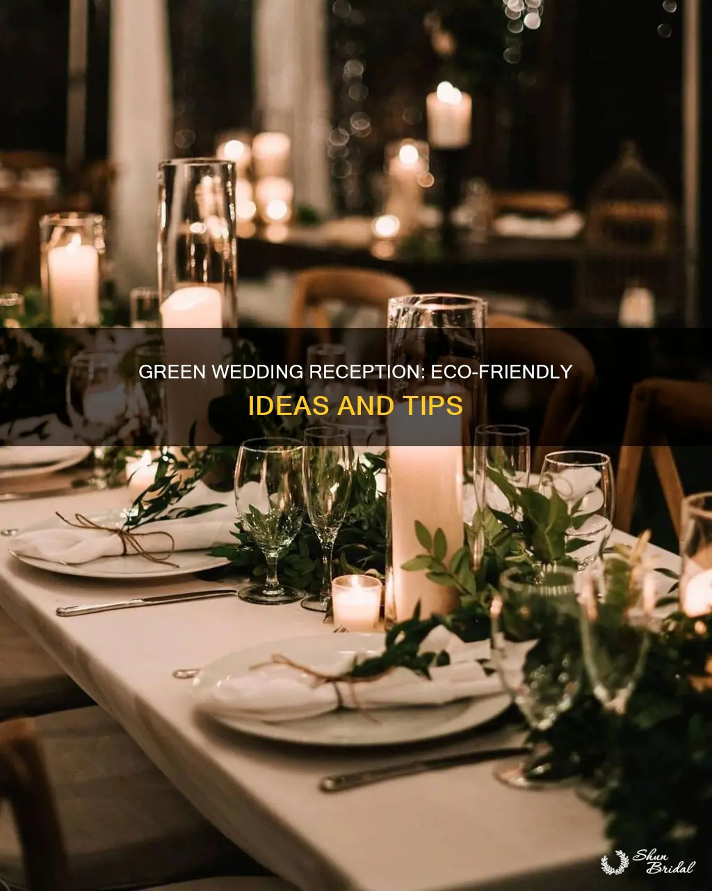 how to have a green wedding reception