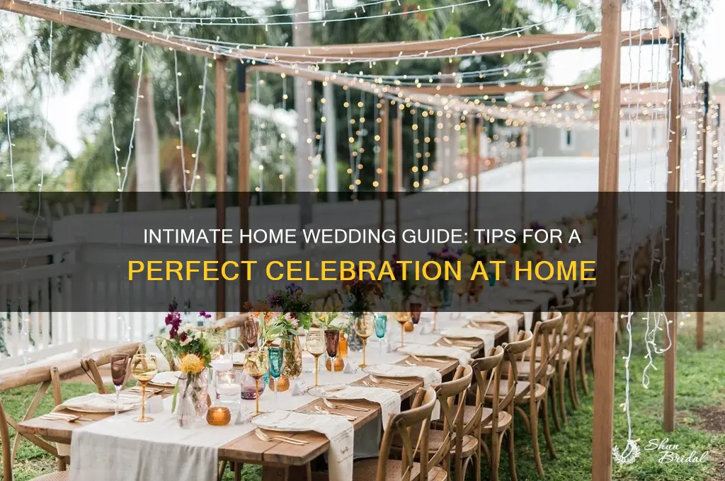 how to have a home wedding