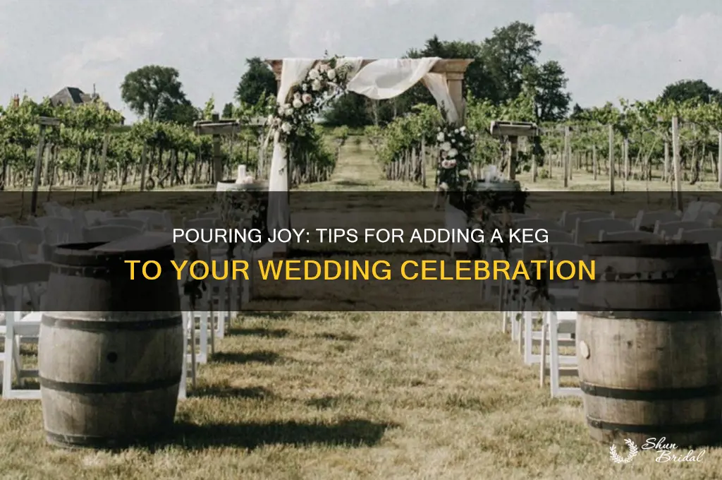 how to have a keg at a wedding