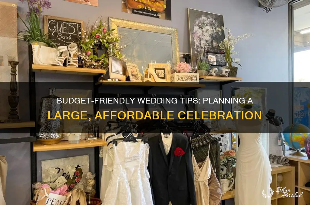 how to have a large inexpensive wedding