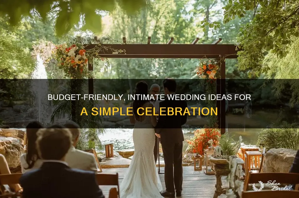 how to have a low key cheap wedding