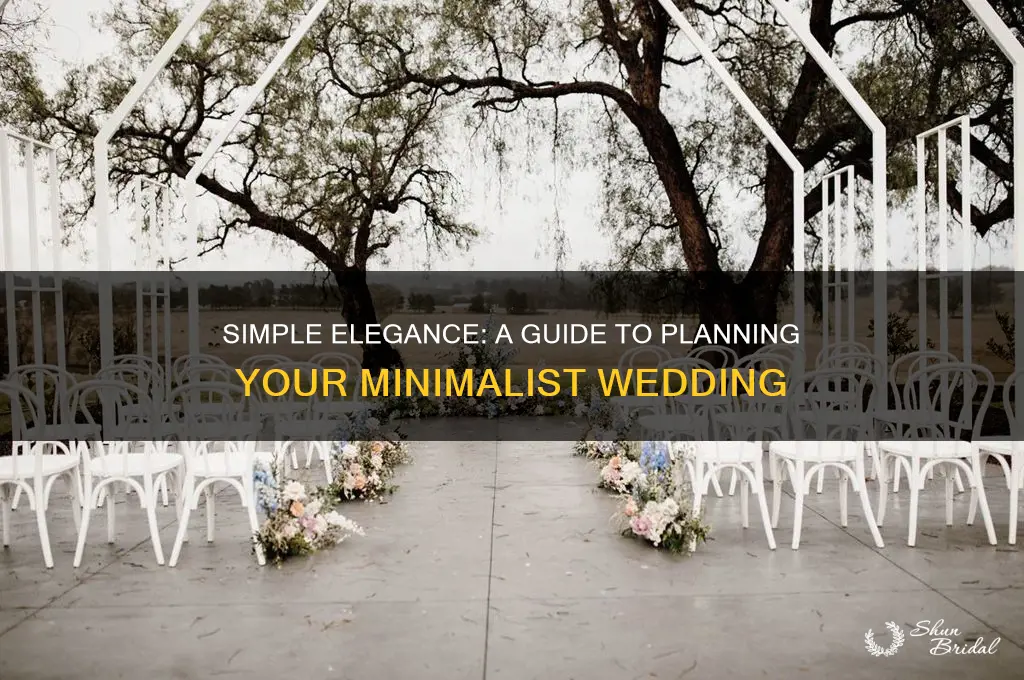 how to have a minimalist wedding