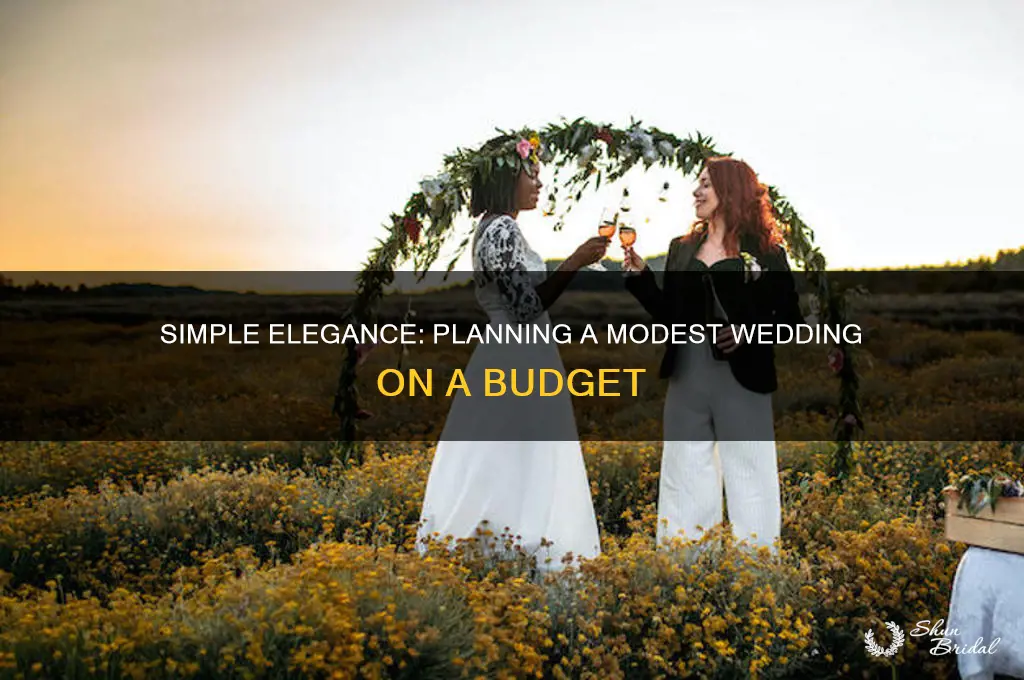 how to have a modest wedding