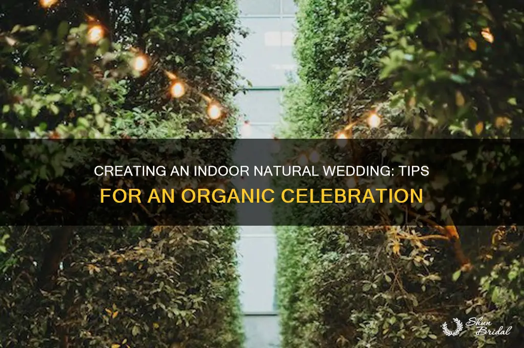 how to have a natural wedding inside