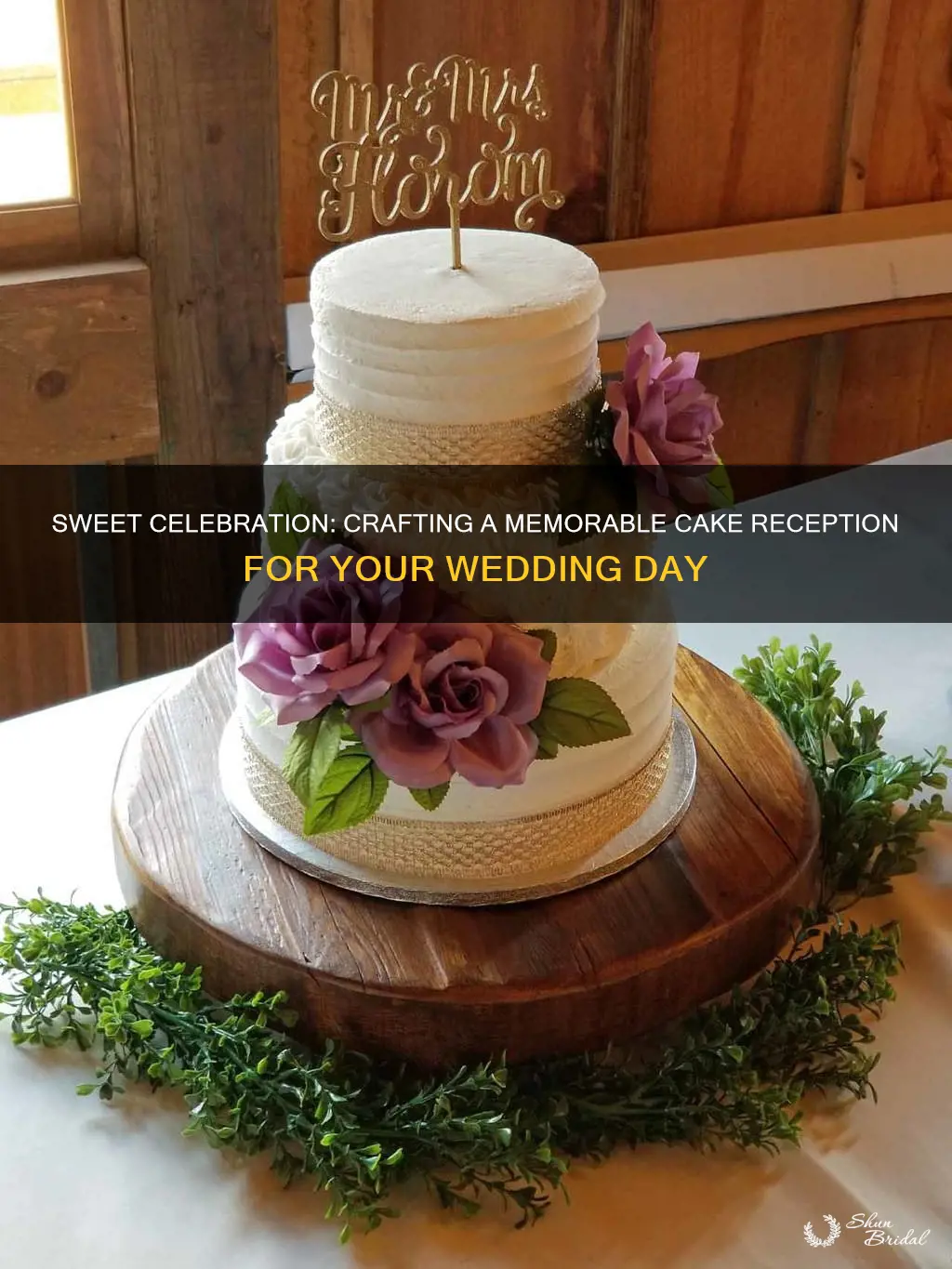 how to have a nice cake reception for a wedding