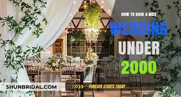 Budget-Friendly Wedding Bliss: Planning a Dreamy Celebration Under $2000