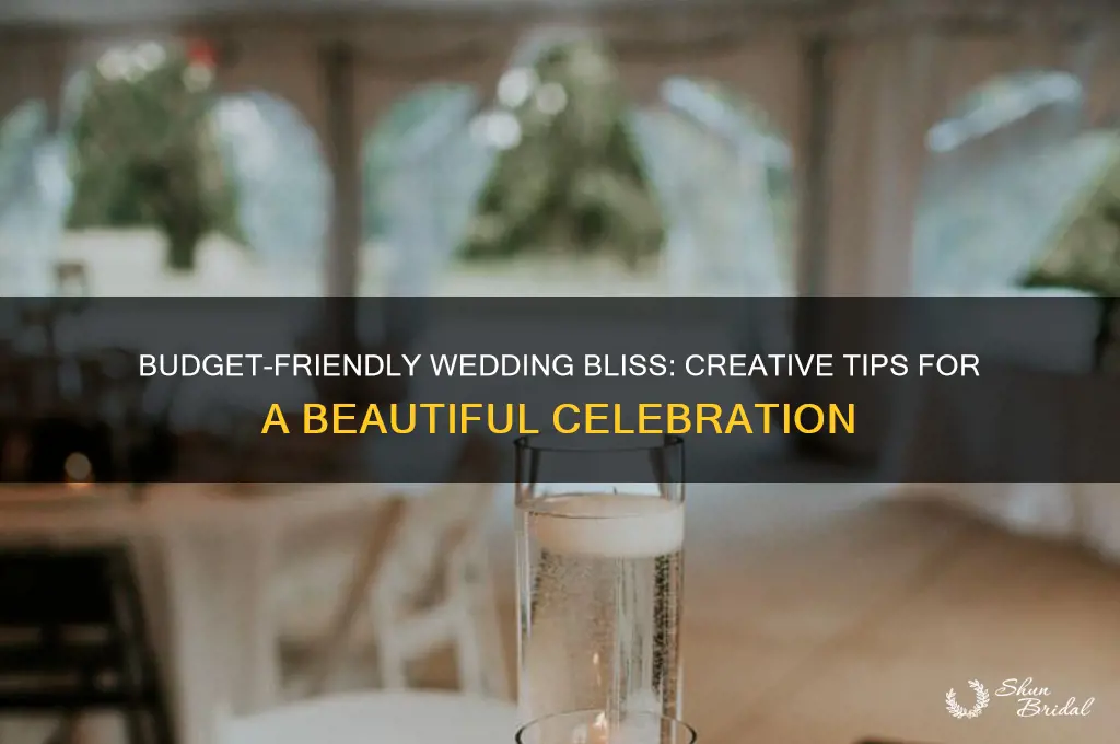 how to have a nice wedding with no money