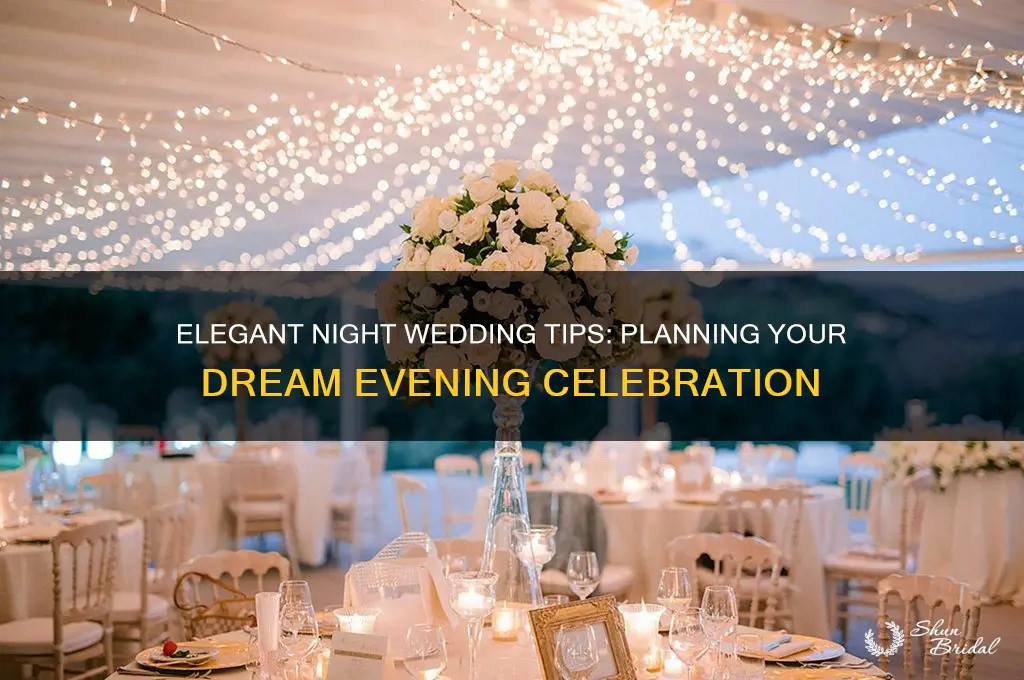 how to have a night wedding