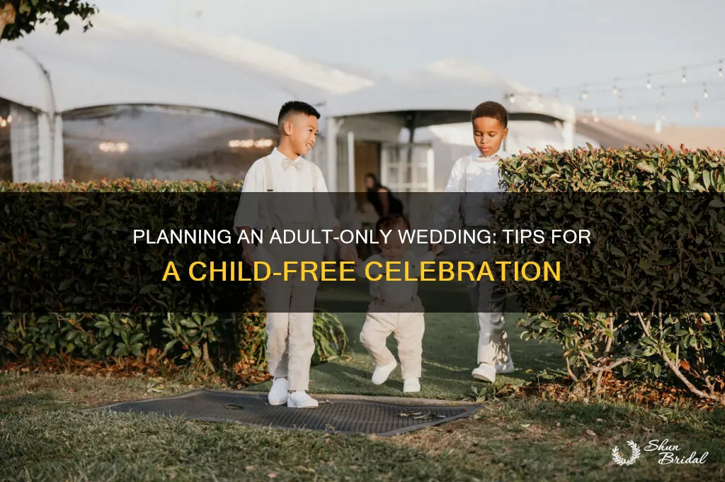 how to have a no kid wedding