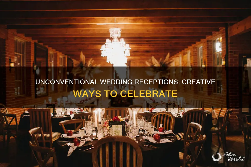 how to have a non traditional wedding reception