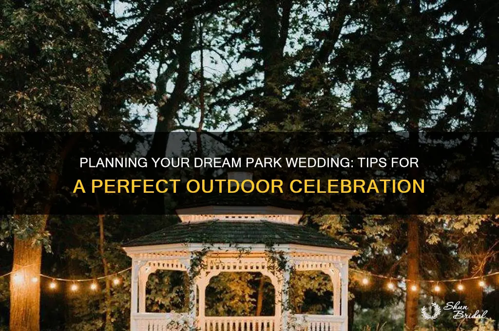 how to have a park wedding