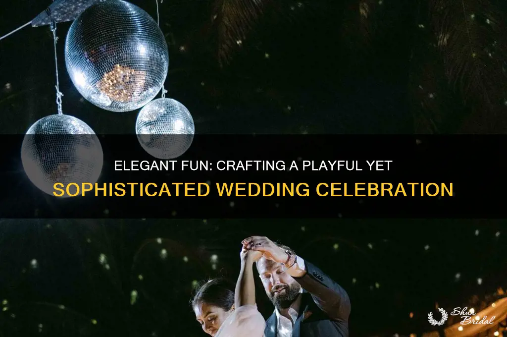 how to have a playful and sophisticated wedding