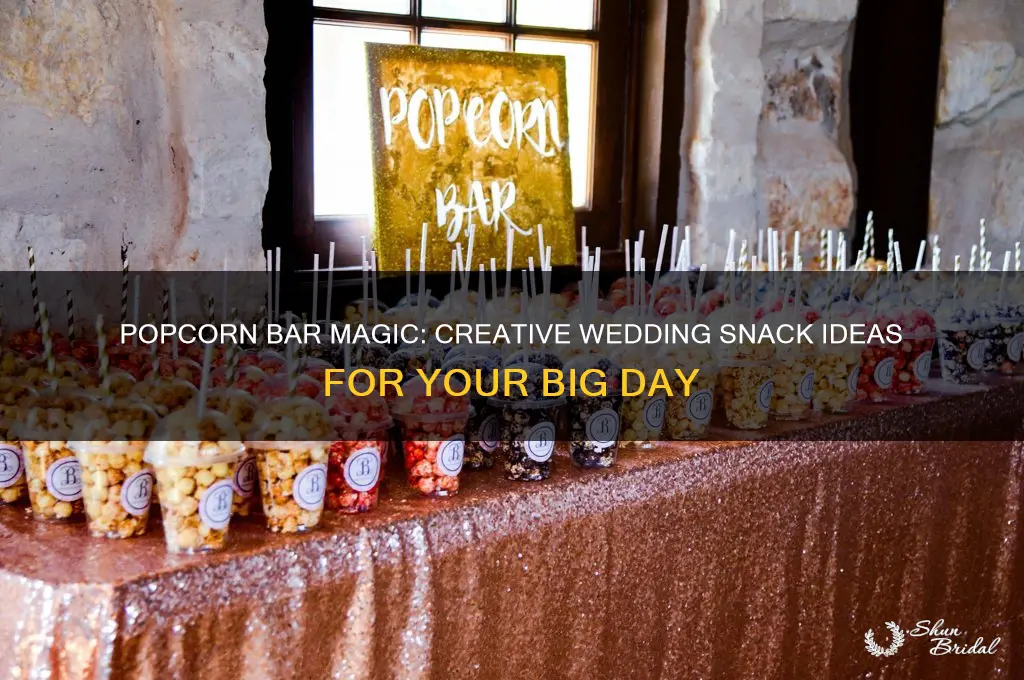 how to have a popcorn bar at wedding