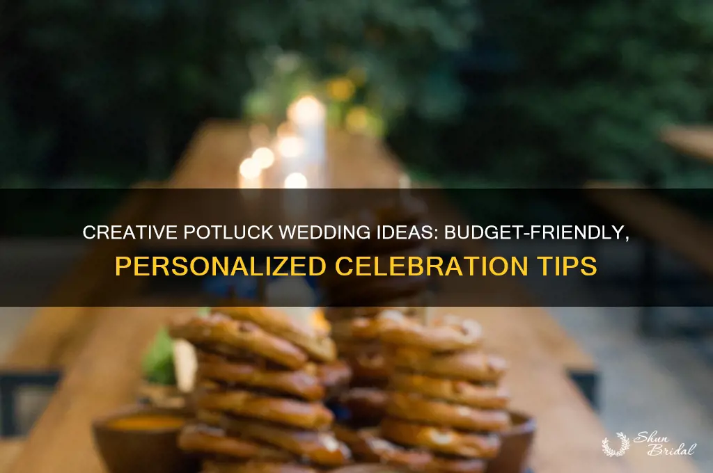 how to have a potluck wedding