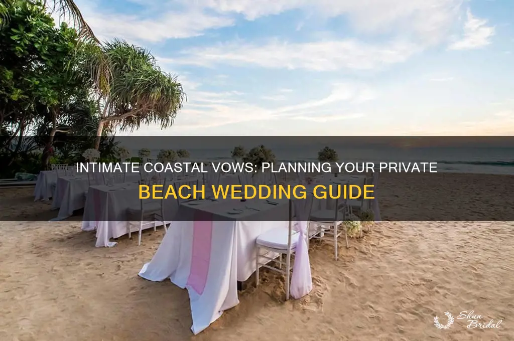 how to have a private beach wedding