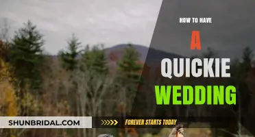 Quickie Wedding Guide: Plan Your Intimate Celebration in No Time