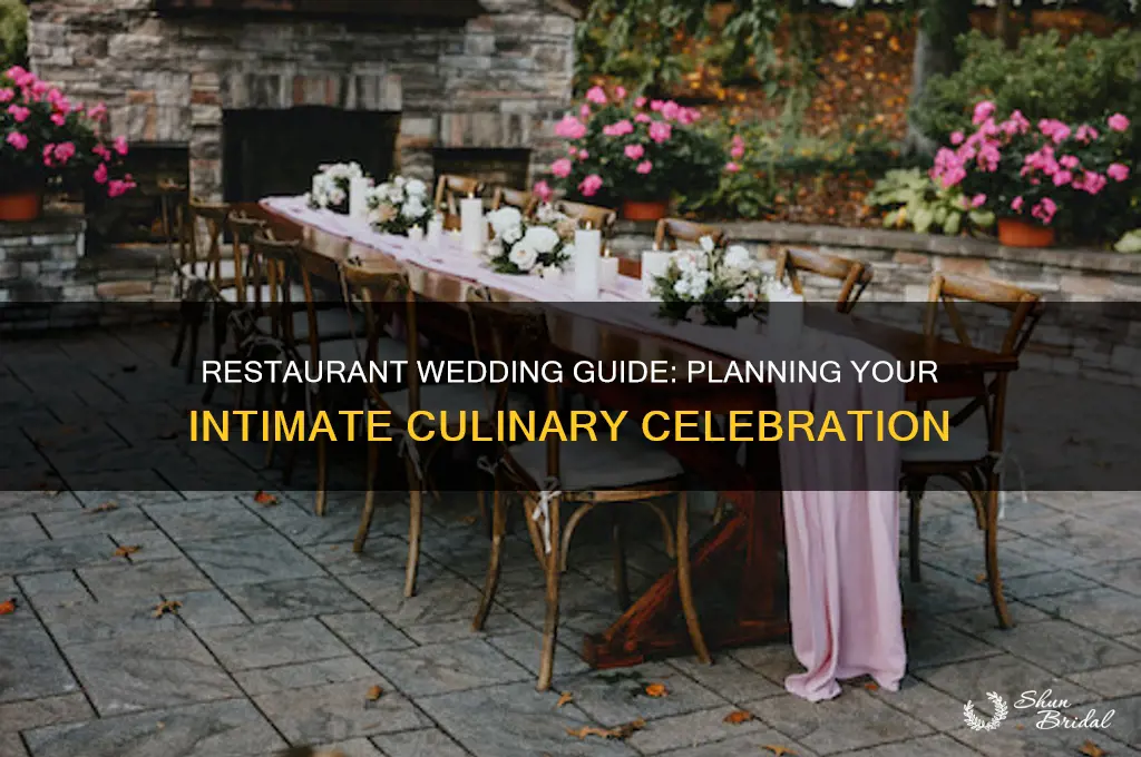 how to have a restaurant wedding