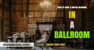 Transforming Elegance: Creating a Rustic Wedding Charm in a Ballroom