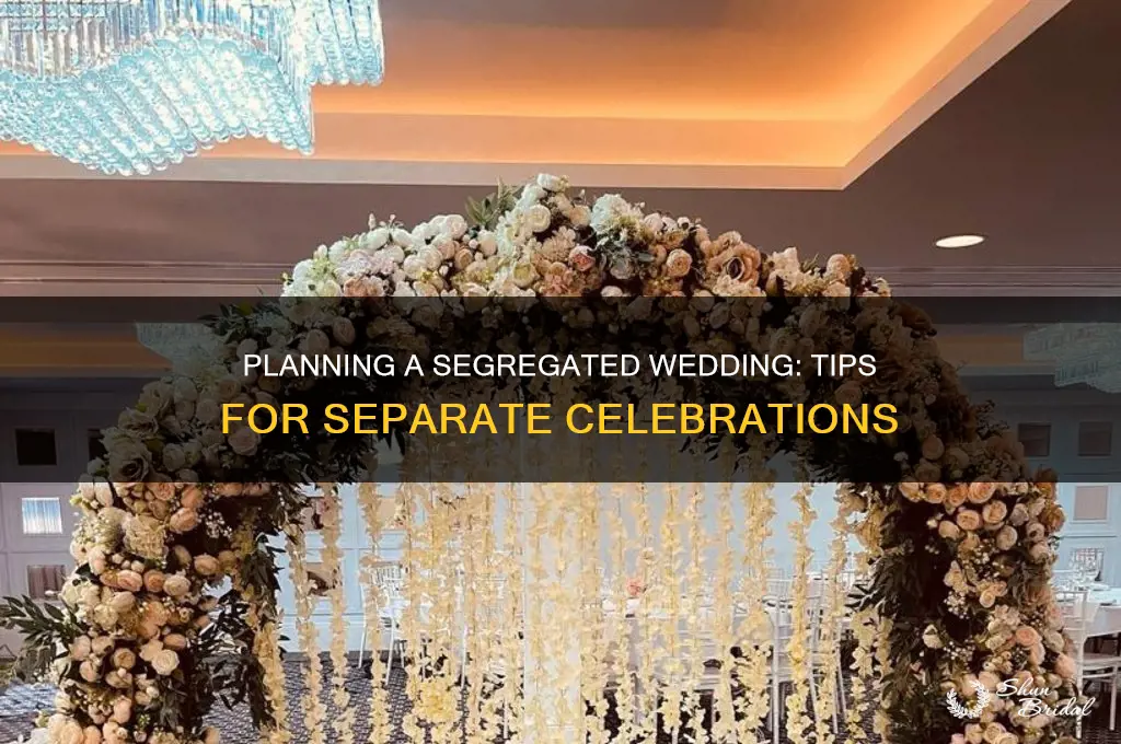 how to have a segregated wedding