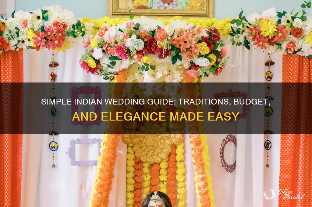 how to have a simple indian wedding