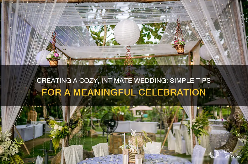 how to have a simple intimate wedding
