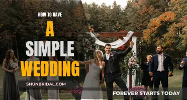 A Simple Wedding: Tips for a Low-Key Celebration