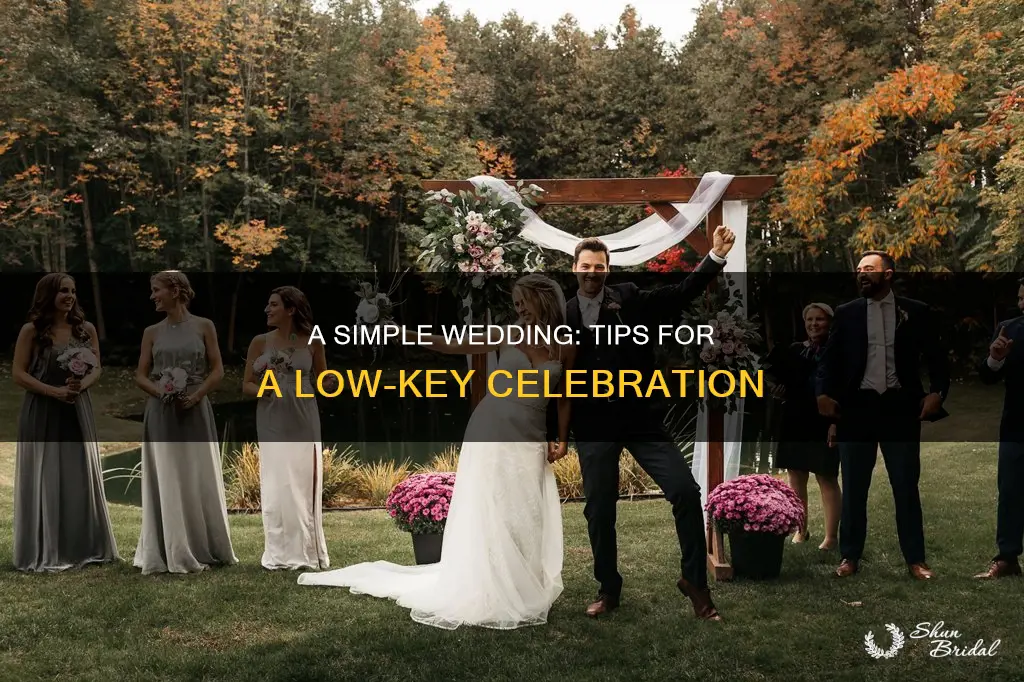 how to have a simple wedding