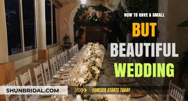 Intimate Elegance: Crafting a Small Yet Stunning Wedding Celebration