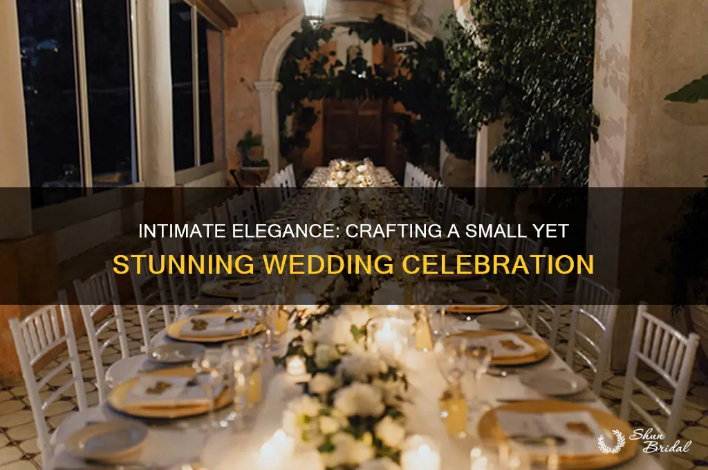 how to have a small but beautiful wedding