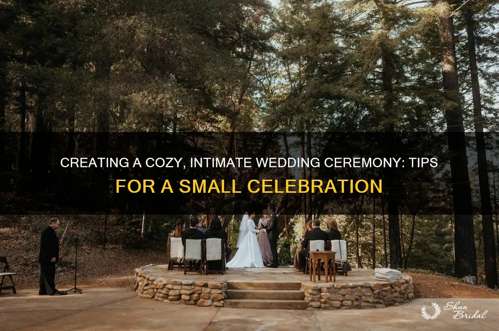 how to have a small intimate wedding ceremony