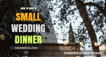 Intimate Celebrations: Planning the Perfect Small Wedding Dinner