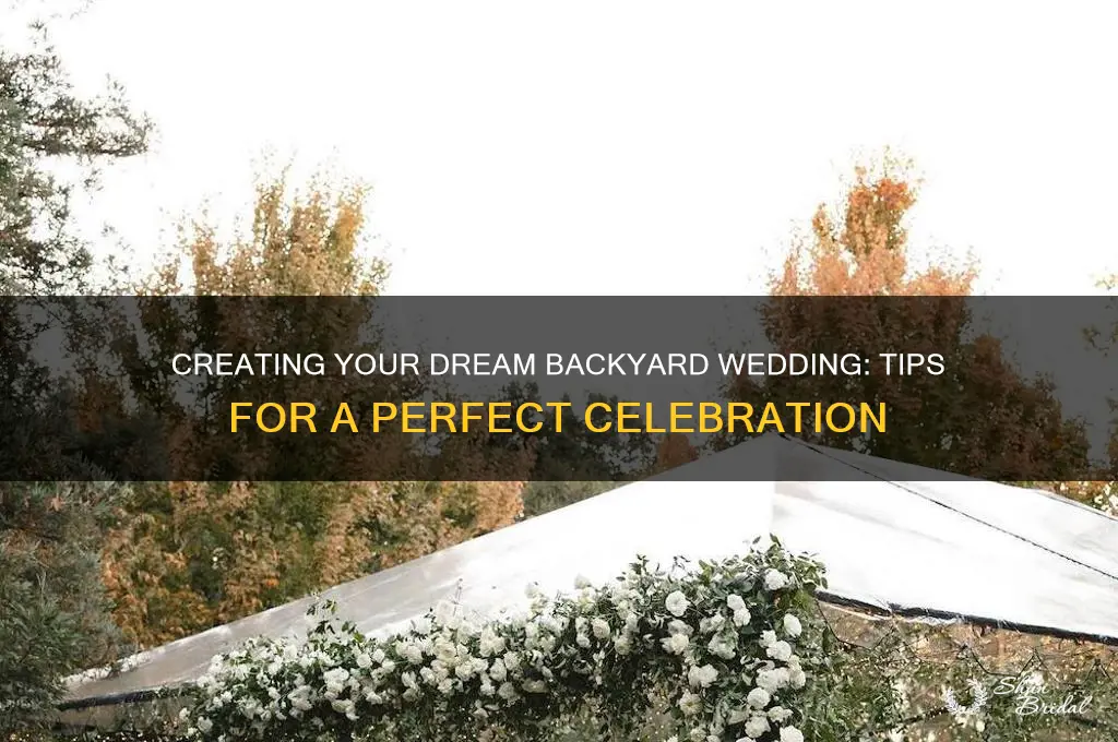 how to have a successful backyard wedding