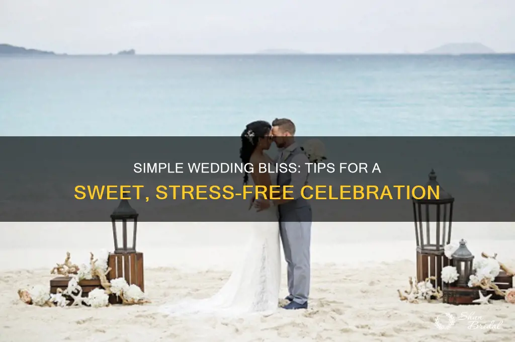 how to have a sweet simple wedding