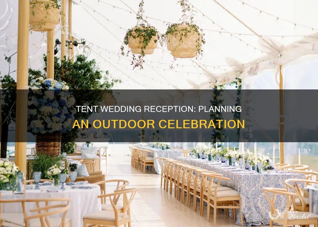 how to have a tent wedding reception