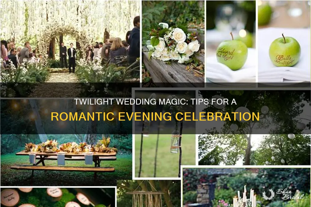 how to have a twilight wedding