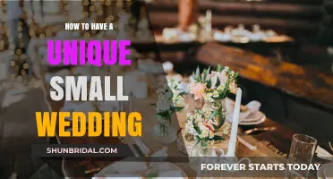 Crafting Intimate Elegance: Unique Ideas for Your Small Wedding