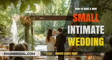 Creating a Cozy, Intimate Wedding: Tips for a Small Celebration
