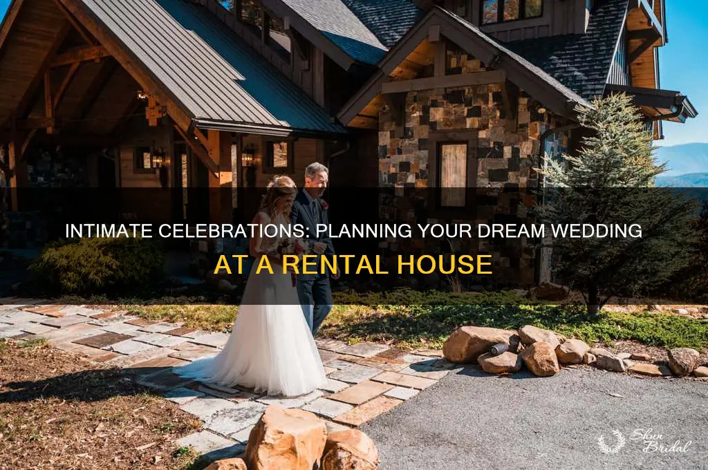 how to have a wedding at a rental house