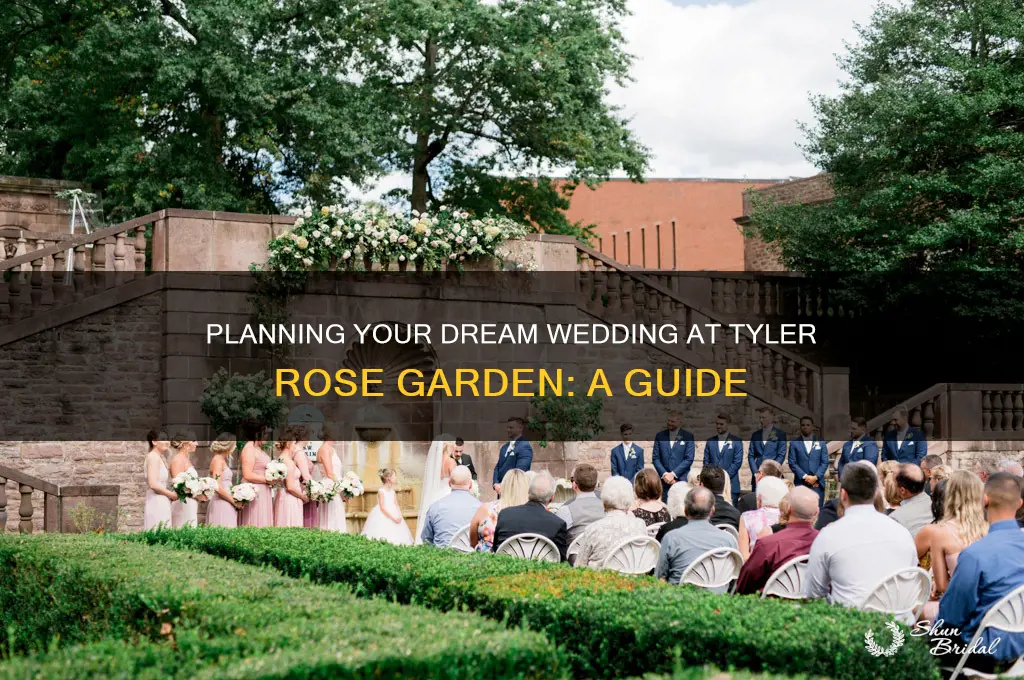 how to have a wedding at tyler rose garden